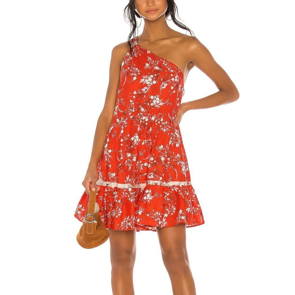 NEW Free People All Mine Mini Dress Red